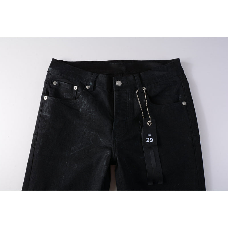 Mens trendy purple jeans, 100% cotton Pure Cotton High Street Trend