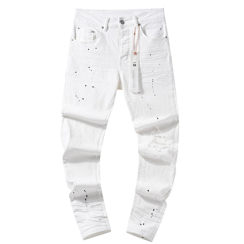 Mens trendy purple jeans, 100% cotton Jeans #PU105