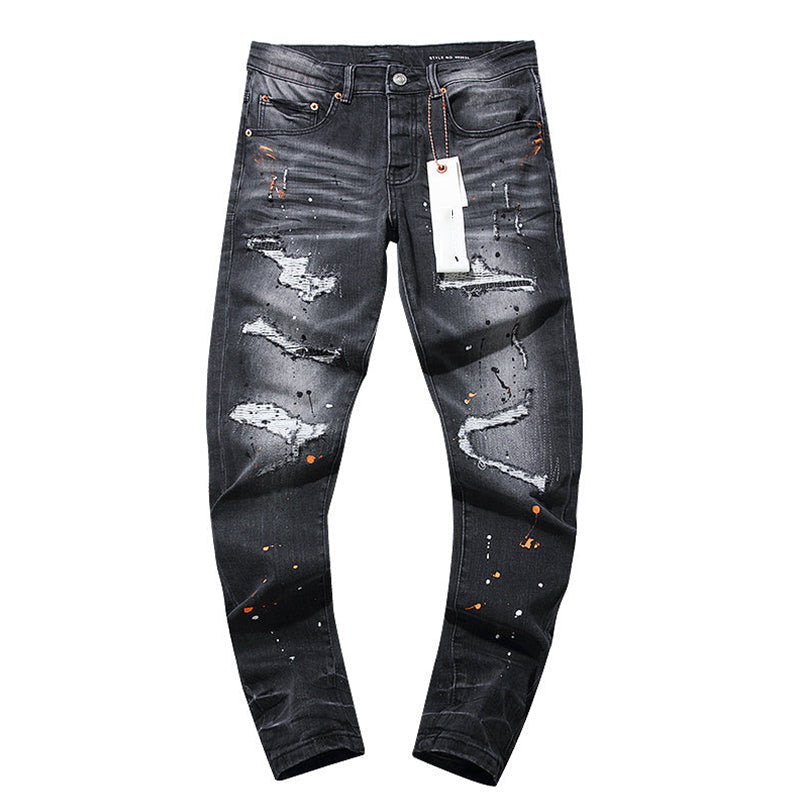 Mens trendy purple jeans, 100% cotton Jeans #PU101