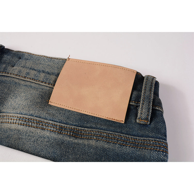 Mens trendy purple jeans, 100% cotton Pure Cotton High Street Trend