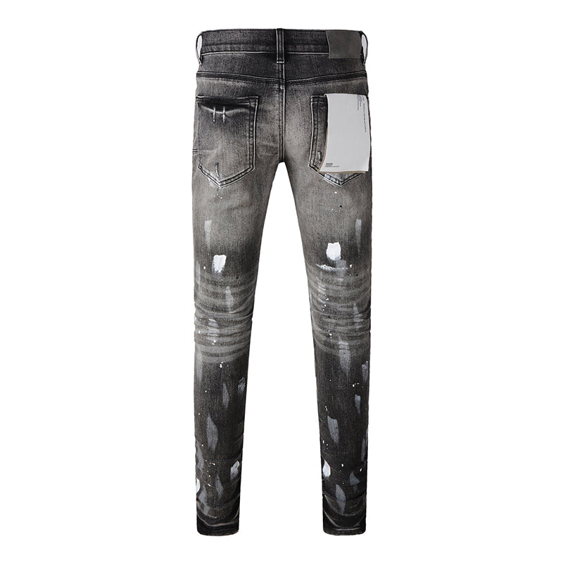 Mens trendy purple jeans, 100% cotton Pure Cotton High Street Trend