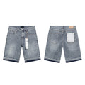 Mens trendy purple jeans, 100% cotton Denim Shorts #PU533
