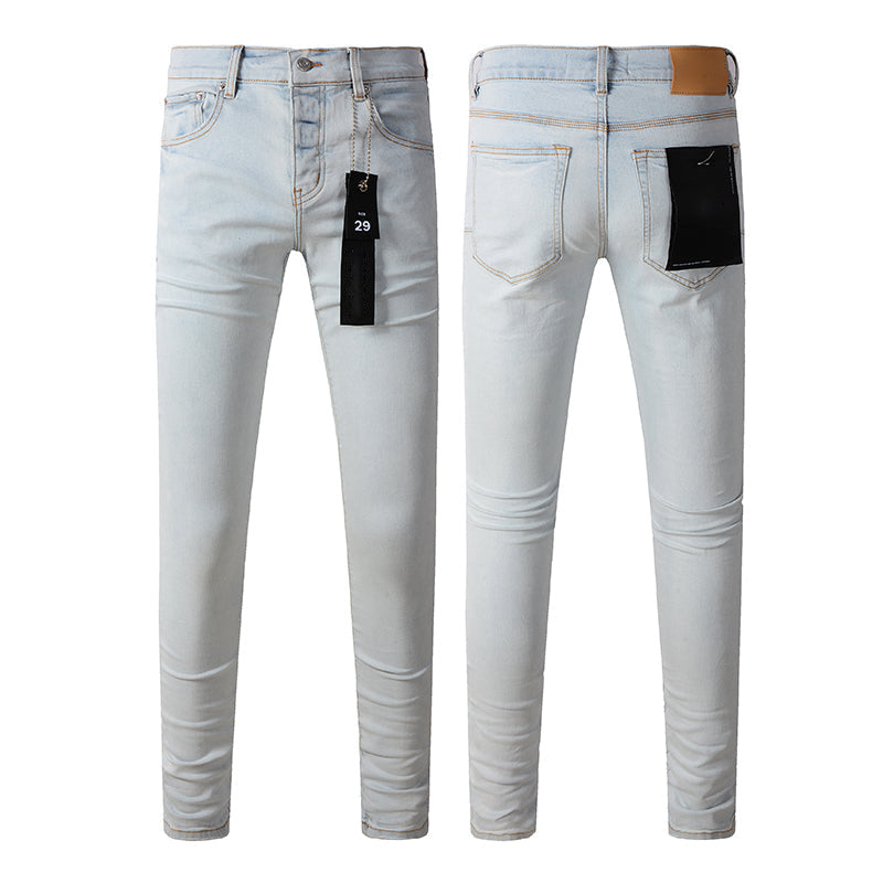 Mens trendy purple jeans, 100% cotton Pure Cotton High Street Trend