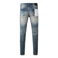 Mens trendy purple jeans, 100% cotton Pure Cotton High Street Trend