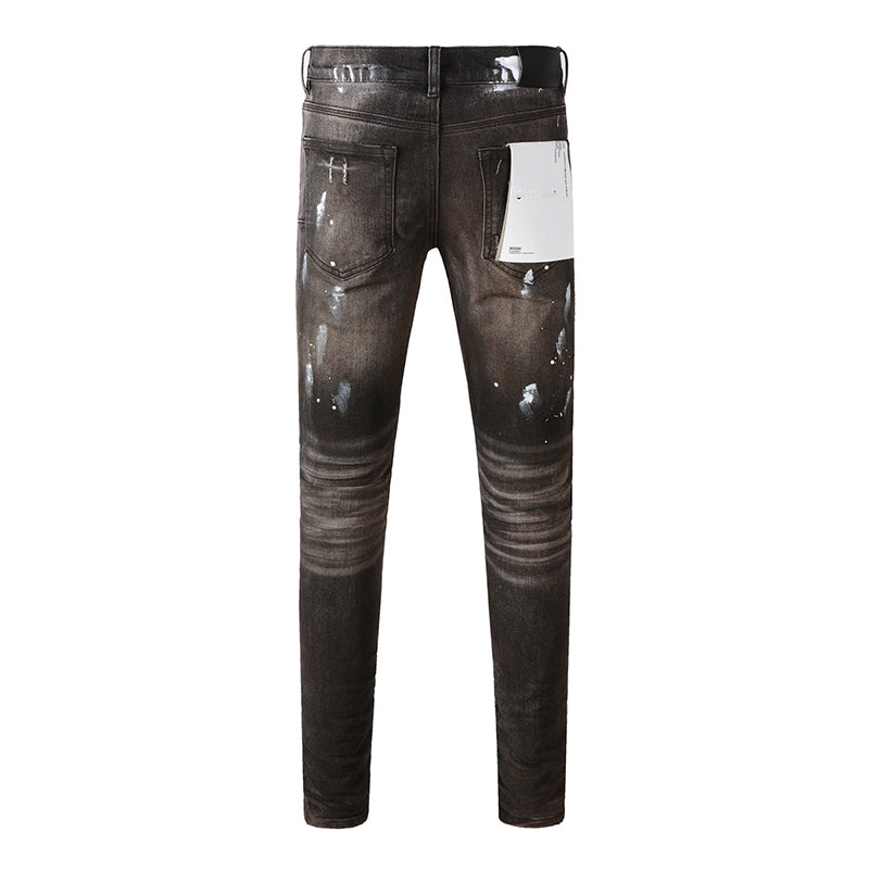 Mens trendy purple jeans, 100% cotton Pure Cotton High Street Trend