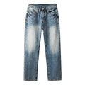 Mens trendy purple jeans, 100% cotton Jeans Rhinestones #9138