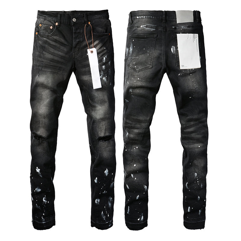 Mens trendy purple jeans, 100% cotton Pure Cotton High Street Trend