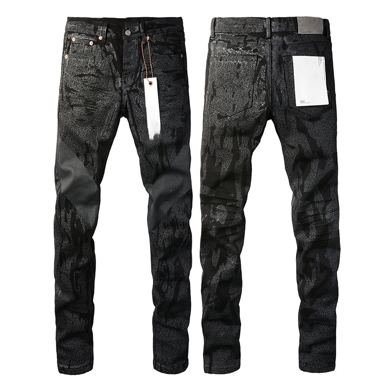 Mens trendy purple jeans, 100% cotton Pure Cotton High Street Trend