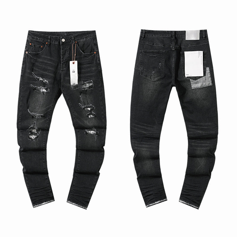 Mens trendy purple jeans, 100% cotton Jeans #PU136
