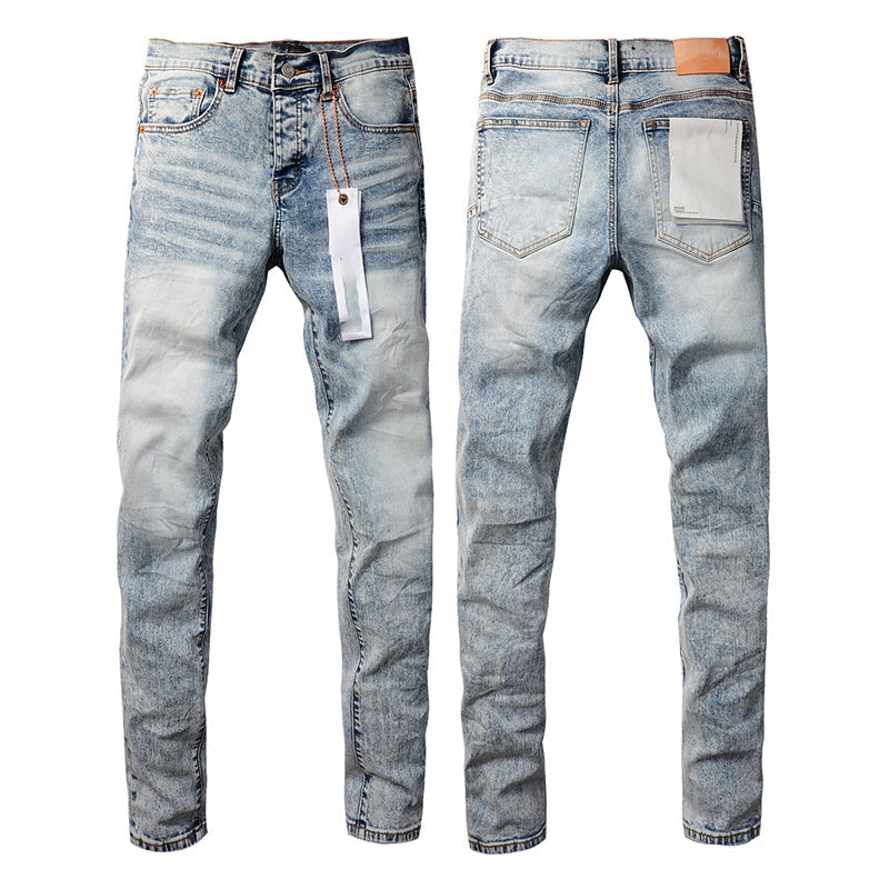 Mens trendy purple jeans, 100% cotton Pure Cotton High Street Trend
