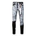 Mens trendy purple jeans, 100% cotton Pure Cotton High Street Trend