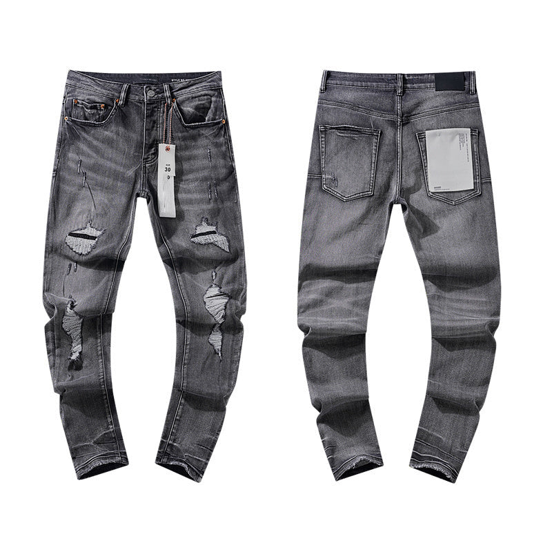 Mens trendy purple jeans, 100% cotton Jeans #PU112