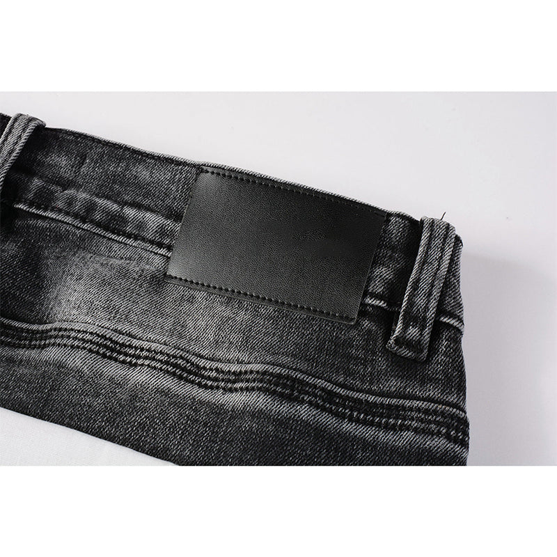 Mens trendy purple jeans, 100% cotton Pure Cotton High Street Trend