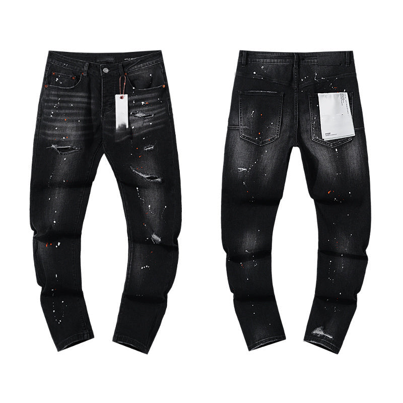 Mens trendy purple jeans, 100% cotton Jeans #PU125