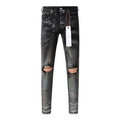 Mens trendy purple jeans, 100% cotton Pure Cotton High Street Trend