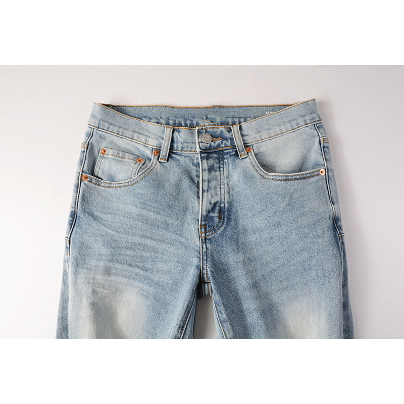 Mens trendy purple jeans, 100% cotton Pure Cotton High Street Trend