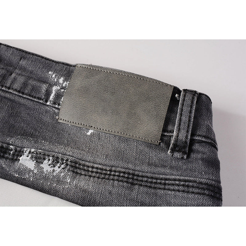 Mens trendy purple jeans, 100% cotton Pure Cotton High Street Trend