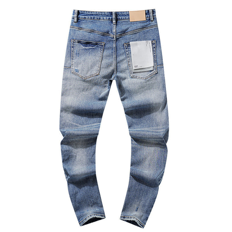 Mens trendy purple jeans, 100% cotton Jeans #PU109