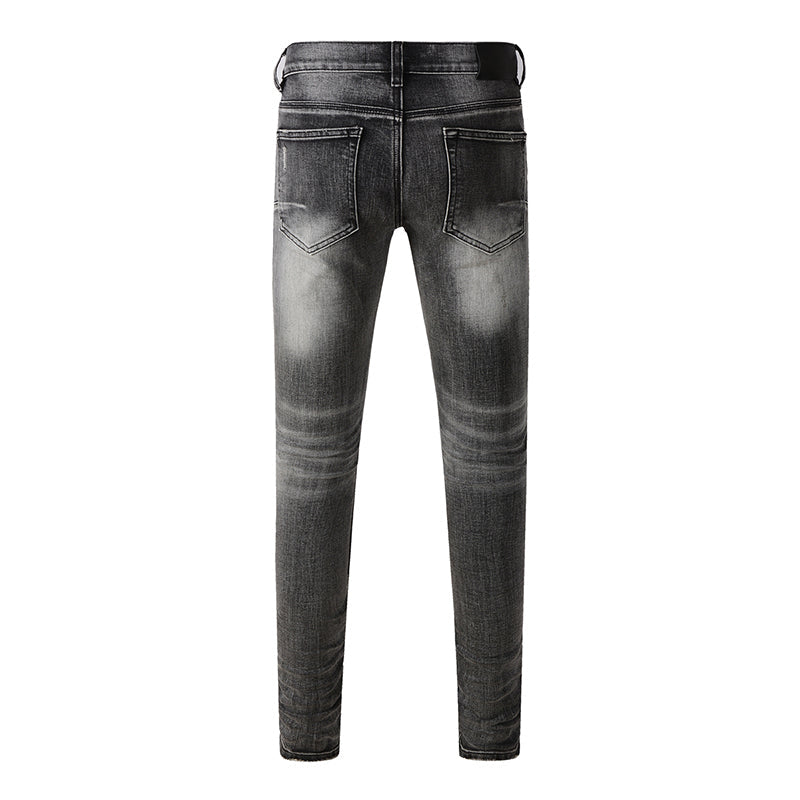 Mens trendy purple jeans, 100% cotton Pure Cotton High Street Trend