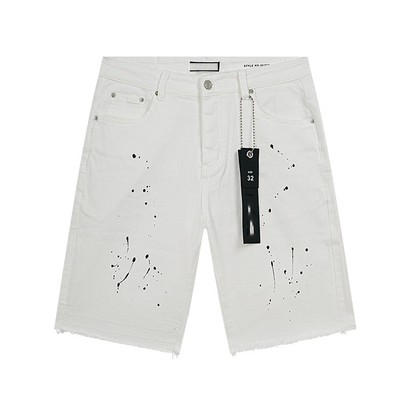 Mens trendy purple jeans, 100% cotton Denim Shorts #PU518