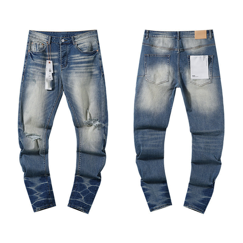 Mens trendy purple jeans, 100% cotton Jeans #PU131