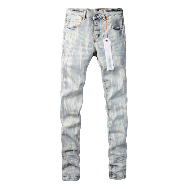 Mens trendy purple jeans, 100% cotton Pure Cotton High Street Trend
