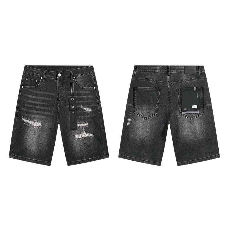 Mens trendy purple jeans, 100% cotton Denim Shorts #PU519