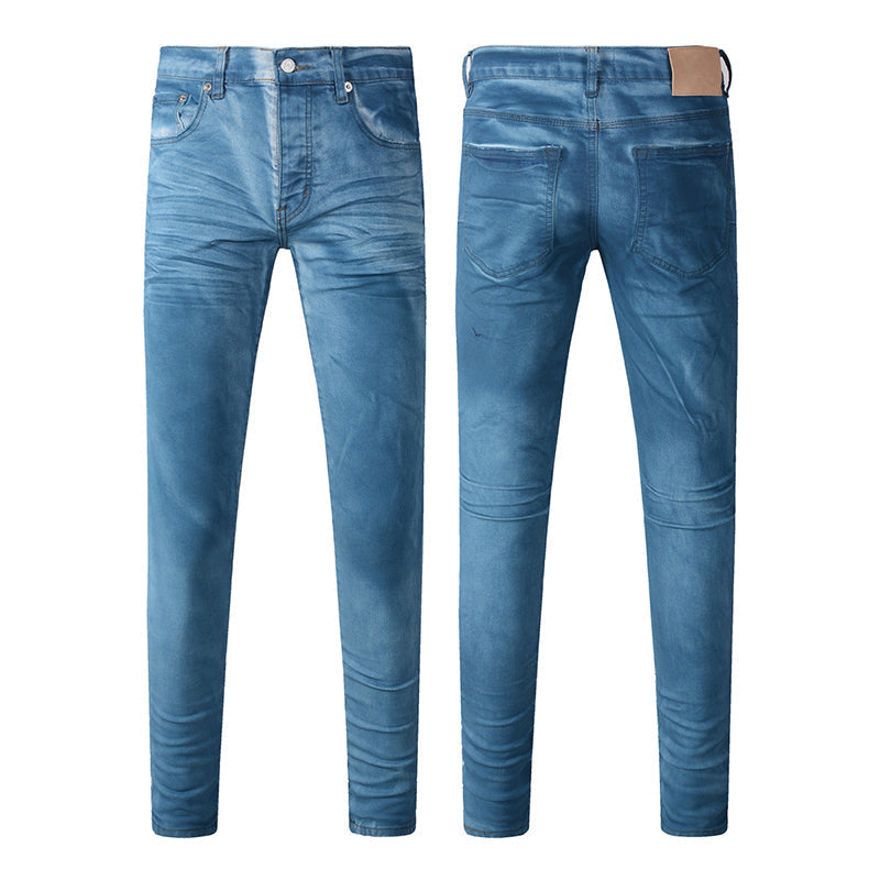 Mens trendy purple jeans, 100% cotton Pure Cotton High Street Trend