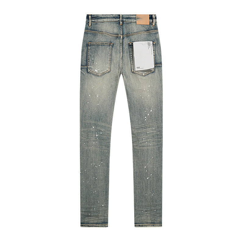 Mens trendy purple jeans, 100% cotton Jeans #PU141