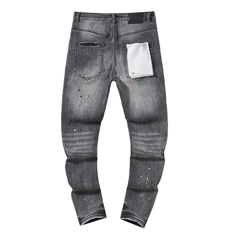 Mens trendy purple jeans, 100% cotton Jeans #PU127