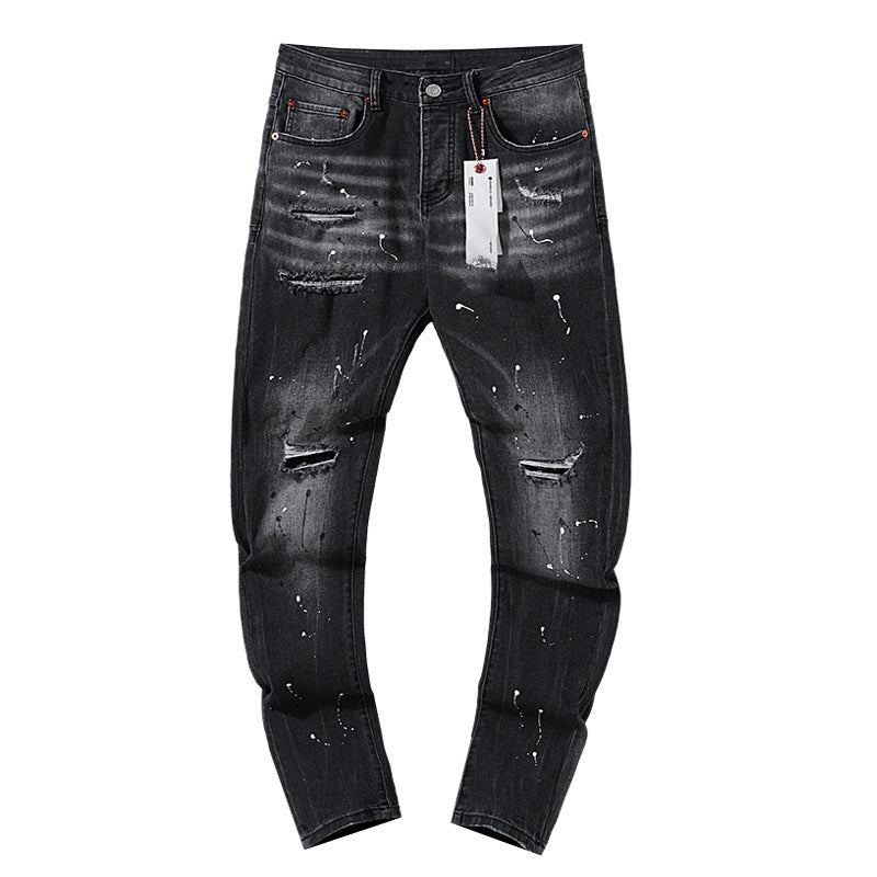 Mens trendy purple jeans, 100% cotton Jeans #PU122