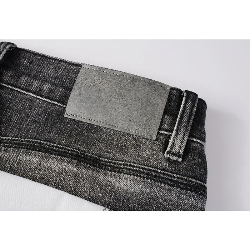 Mens trendy purple jeans, 100% cotton Pure Cotton High Street Trend