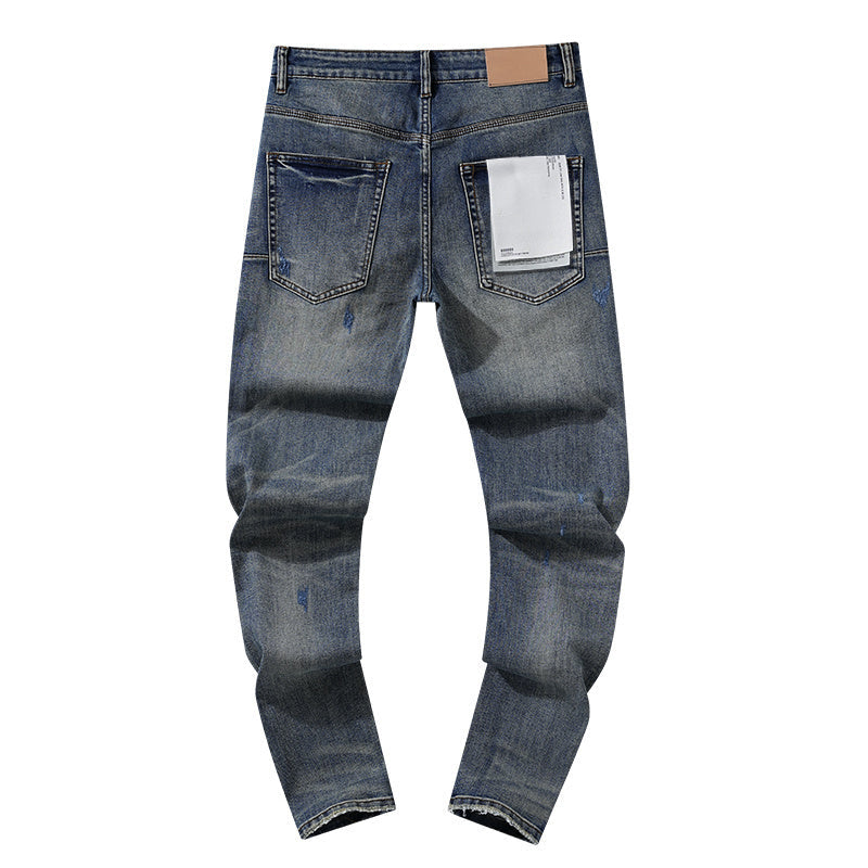 Mens trendy purple jeans, 100% cotton Jeans #PU107