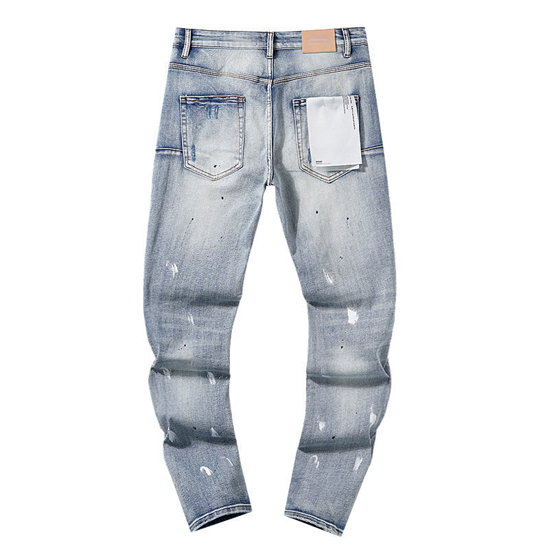 Mens trendy purple jeans, 100% cotton Jeans #PU132