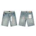 Mens trendy purple jeans, 100% cotton Denim Shorts #PU513