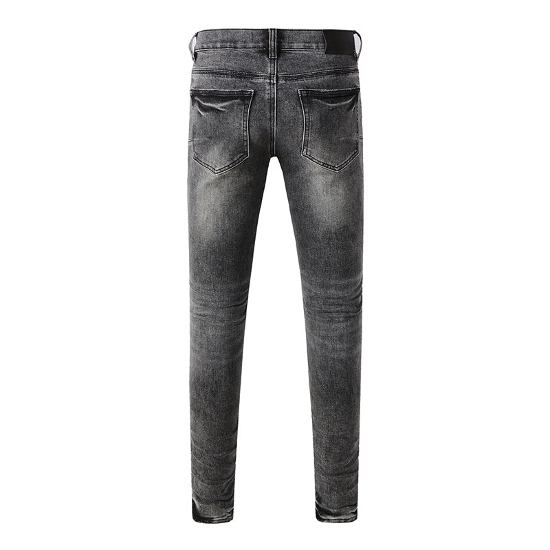 Mens trendy purple jeans, 100% cotton Pure Cotton High Street Trend