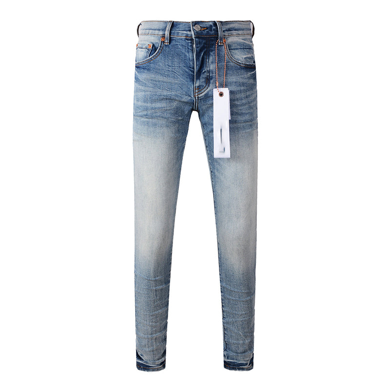 Mens trendy purple jeans, 100% cotton Pure Cotton High Street Trend