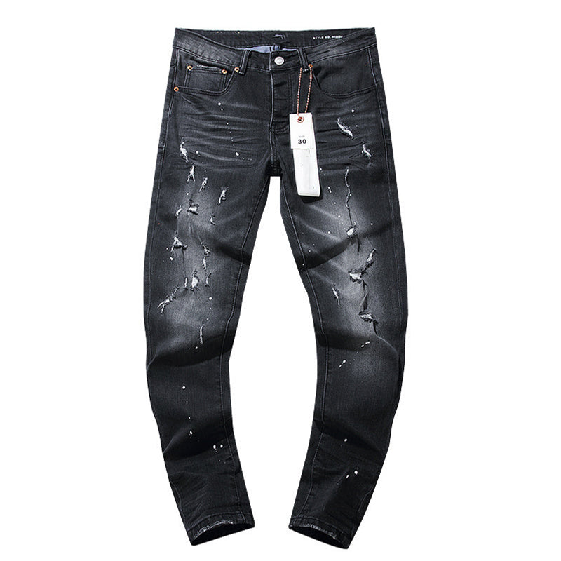 Mens trendy purple jeans, 100% cotton Jeans #PU102