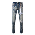 Mens trendy purple jeans, 100% cotton Pure Cotton High Street Trend