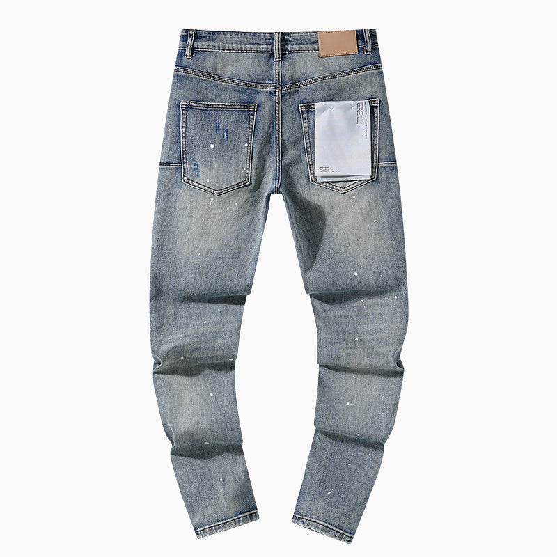 Mens trendy purple jeans, 100% cotton Jeans #PU117