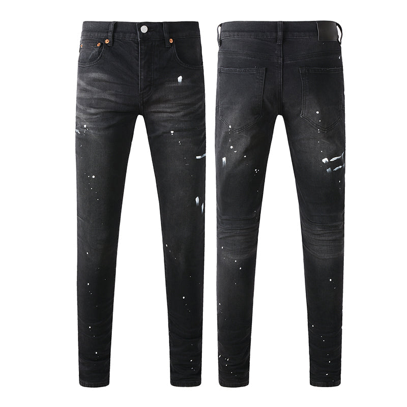 Mens trendy purple jeans, 100% cotton Pure Cotton High Street Trend