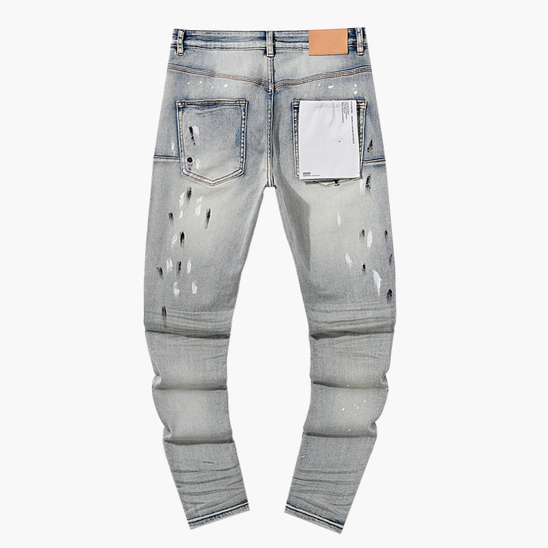 Mens trendy purple jeans, 100% cotton Jeans #PU139