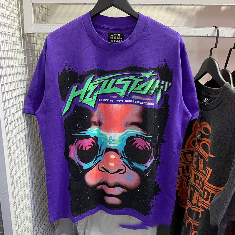 HS  T Shirt Creative Cartoon Portrait Printing