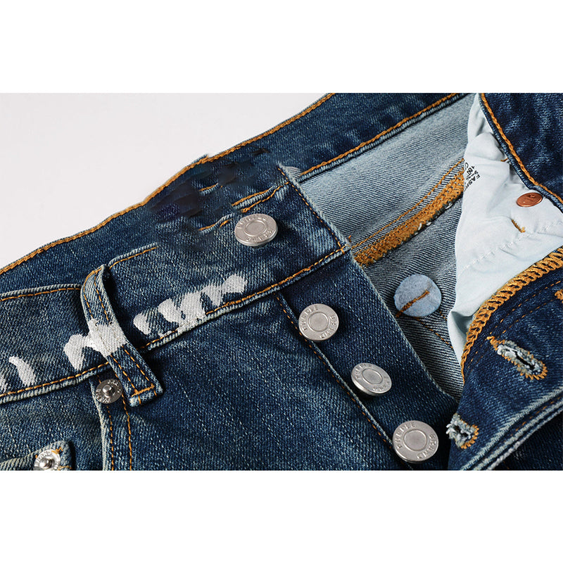 Mens trendy purple jeans, 100% cotton Pure Cotton High Street Trend