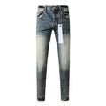 Mens trendy purple jeans, 100% cotton Pure Cotton High Street Trend