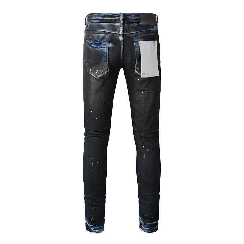 Mens trendy purple jeans, 100% cotton Pure Cotton High Street Trend
