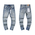 Mens trendy purple jeans, 100% cotton Jeans #PU118