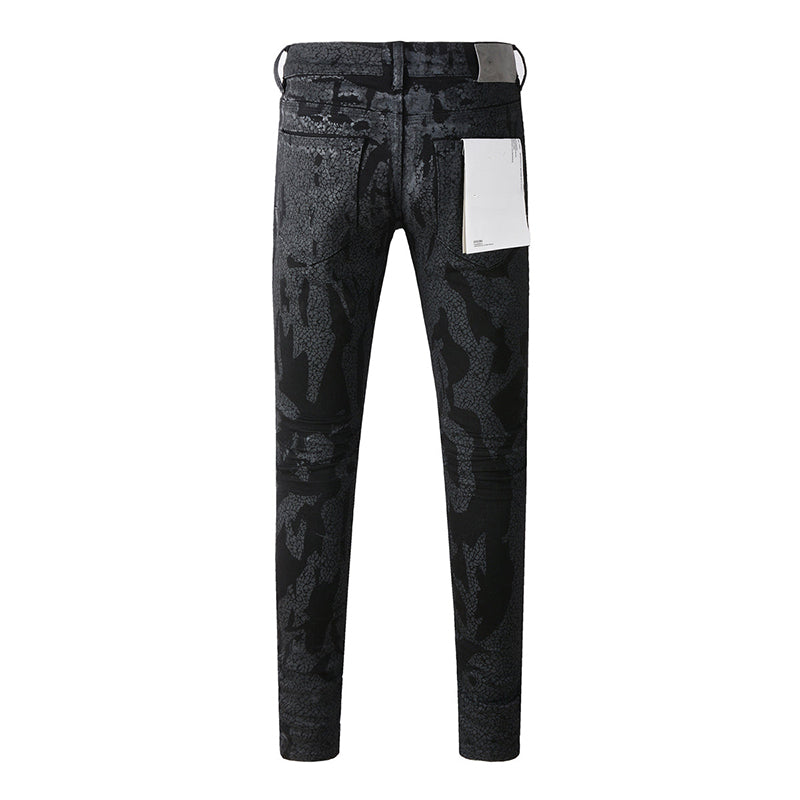 Mens trendy purple jeans, 100% cotton Pure Cotton High Street Trend