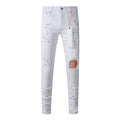 Mens trendy purple jeans, 100% cotton Pure Cotton High Street Trend
