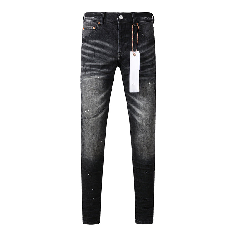 Mens trendy purple jeans, 100% cotton Pure Cotton High Street Trend